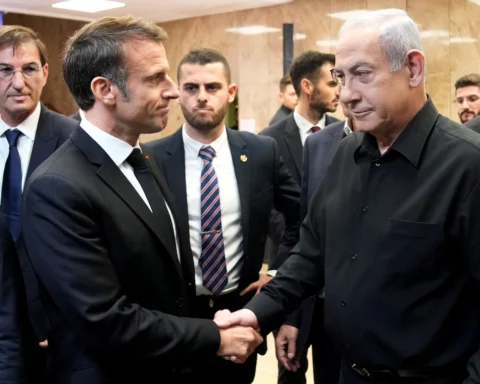 In Israel, Macron proposes using anti-ISIS coalition against Hamas